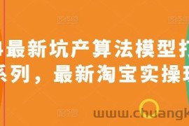 2024最新坑产算法模型打款玩法系列，最新淘宝实操玩法