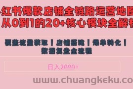 别再乱投流了！小红书店铺精细化运营让爆款笔记自己涨粉的底层逻辑​，日入1k