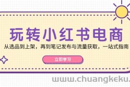 （12916期）玩转小红书电商：从选品到上架，再到笔记发布与流量获取，一站式指南