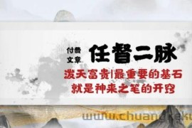某付费文章《任督 二脉 泼天富贵|最重要的基石 就是神来之笔的开窍|万字》
