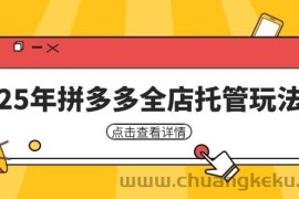 （14222期）25年拼多多全店托管玩法，矩阵动销裂变玩法如何低风险盈利 新手运营秘籍