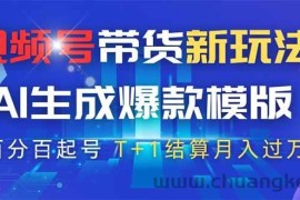 （14280期）视频号带货新玩法，AI生成，百分百原创爆款模版 百分百起号，高佣商品T…
