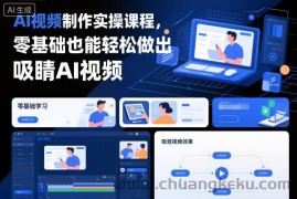 AI视频制作实操课程，零基础也能轻松做出吸睛AI视频
