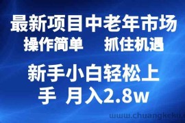 （10147期） 2024最新项目，中老年市场，起号简单，7条作品涨粉4000+，单月变现2.8w