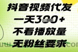 抖音视频代发一天3张+，不看播放量，无粉丝要求【揭秘】