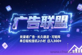 广告联盟全自动掘金，无需人工自动批量看广告，单窗口最高收益30+可矩阵月入1W+【揭秘】