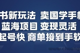 小红书新玩法，卖国学手机贴，蓝海项目，变现灵活，起号快，商单接到手软