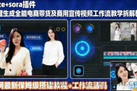 sora插件生成全能商用带货及宣传视频coze工作流拆解教程