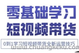 快手运营+高阶剪辑实战课，0到1学习短视频带货全新运营技巧