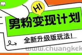 男粉变现计划，全新升级玩法，小白宝妈轻松上手日入5张【揭秘】