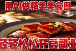 用AI做精美美食图，无需专业设备拍摄，轻轻松松开启副业