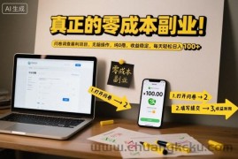 真正的零成本副业！问卷调查暴利项目，无脑操作，纯0撸，收益稳定，每天轻松日入100+【揭秘】