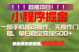 （17087期）首推项目：一部手机轻松日入500+，简单易上手，长期可做，副业首选