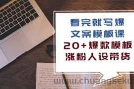 看完就写爆的文案模板课，20+爆款模板涨粉人设带货（11节课）