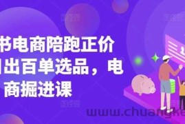 小红书电商陪跑正价课，小红书官方认证电商讲师教学，日出百单选品，电商掘进课
