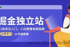 （10536期）掘金 独立站，0-1体系化入门，小白跨境电商指南（11节视频课）