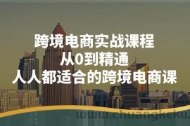 （11183期）跨境电商实战课程：从0到精通，人人都适合的跨境电商课（14节课）