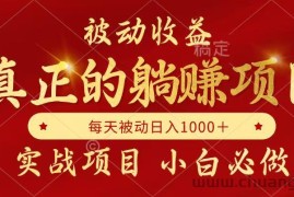 全网首发设计项目，真正实现躺赚，并且每月收益逐月增加，自己做老板