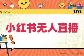 小红书无人直播，​最新小红书无人、半无人、全域电商