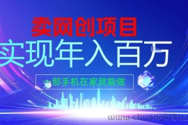 2026年通过“卖项目”实现年入百个W，一部手机在家就能做【揭秘】