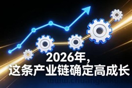 付费文章：2026年，这条产业链确定高成长