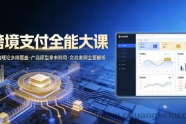 跨境支付全能大课，系统理论多维覆盖，产品原型拿来即用，实战案例全面解析