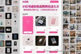 小红书虚拟矩阵玩法3.0，铺货铺笔记型打法，少款狂怼笔记型打法