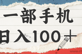 揭秘：一部手机日入100＋，只需看广告，人人可做，有手就行【附教程】