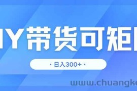 （14414期）DY带货，日入300＋矩阵无上限