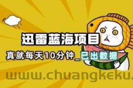 迅雷浏览器项目_真就每天忙活10分钟，完整拆解+热点把控(超详细拆解教程)