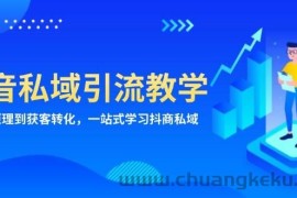 （13418期）抖音私域引流教学：从项目原理到获客转化，一站式学习抖商 私域
