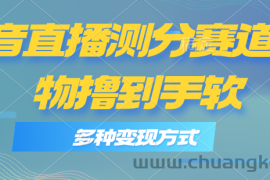 （11380期）抖音直播测分赛道，多种变现方式，轻松日入1000+