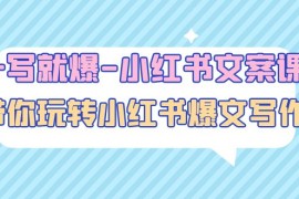 （4858期）一写就爆-小红书文案课：带你玩转小红收爆文写作（45节课）