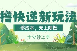 （11365期）撸快递最新玩法，零成本，无上限做，日产1000+。课程看完就会