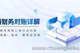 电商财务对账详解，包括按发货和订单时点对账，收入、退款、成本、费用