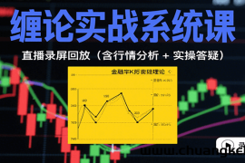 缠论实战系统课：直播录屏回放（含行情分析 + 实操答疑（更新8月）