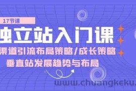 独立站入门课：多渠道引流布局策略/成长策略/垂直站发展趋势与布局