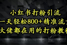 小红书打粉引流，一天轻松500+精准流量，大佬都在用的打粉教程
