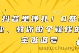 别在抖音里挣扎！0基础做副业，教你做个赚钱的淘宝逛逛号