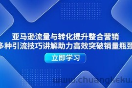 （11335期）亚马逊流量与转化提升整合营销，多种引流技巧讲解助力高效突破销量瓶颈