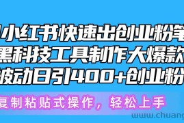 （10628期）5月小红书快速出创业粉笔记，黑科技工具制作小红书爆款，复制粘贴式操…