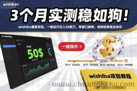 3个月实测稳如狗！wishlba最新项目，一键运行日入50美刀，单窗口躺挣，保姆级教程全给你【揭秘】