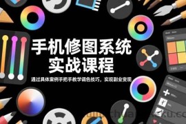 （16516期）手机修图系统实战课程，通过具体案例手把手教学调色技巧，实现副业变现
