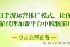 2023手游运营推广模式，让你在手游代理加盟平台中脱颖而出