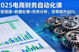 （16021期）2025电商财务自动化课，模型搭建+数据处理+财务分析，效率提升80%