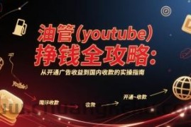 油管(youtube)挣钱全攻略：从开通广告收益到国内收款的实操指南