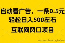 （10306期）广告收益风口，轻松日入500+，新手小白秒上手，互联网风口项目