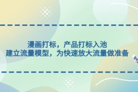 （4902期）漫画打标，产品打标入池，建立流量模型，为快速放大流量做准备