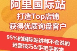 【阿里国际站】打造Top店铺&amp;获得优质询盘客户，​95%的国际站讲师不会说的运营技巧