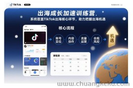 出海成长加速训练营，系统覆盖TikTok出海核心环节，助力把握出海机遇（更新）